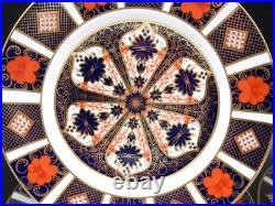 8 Royal Crown Derby Bone China Old Imari 8.5 Salad Plates #1128