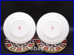 8 Royal Crown Derby Bone China Old Imari 8.5 Salad Plates #1128