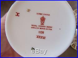 8 Royal Crown Derby DEMITASSE FLAT CUPS & SAUCERS Old Imari 1128 Espresso
