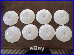 8 Royal Crown Derby Footed Tea CUPS & SAUCERS Old Imari 1128