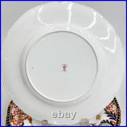 8 Royal Crown Derby Porcelain Imari 10.25 in Dinner Plates 1927