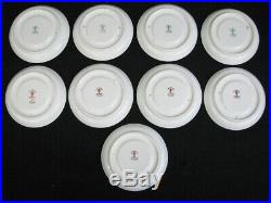 9 Royal Crown Derby Traditional IMARI Saucers Tiffany & Co. #2451 c. 1925 England