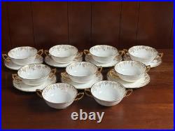 96 pcs Royal Crown Derby Vine bone china dinner service, Serve 12-16, excellen