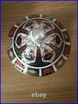 A Fabulous ROYAL CROWN DERBY'Imari 1128' Sauce Tureen & Cover, Excellent Cond