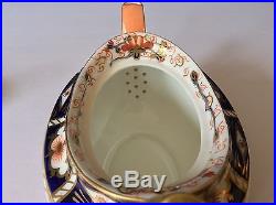 ANTIQUE 1902 ROYAL CROWN DERBY Traditional Imari #2451 MINI TEA COFFEE POT & LID