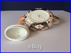 ANTIQUE 1902 ROYAL CROWN DERBY Traditional Imari #2451 MINI TEA COFFEE POT & LID