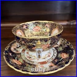 ANTIQUE RARE ROYAL CROWN DERBY CUP & SAUCER #9022 c. 1913. MATCHING SET RARE