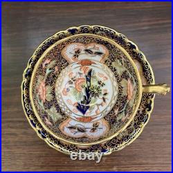 ANTIQUE RARE ROYAL CROWN DERBY CUP & SAUCER #9022 c. 1913. MATCHING SET RARE
