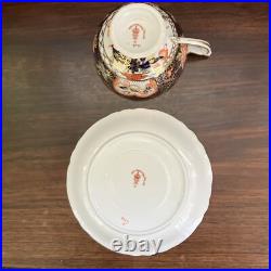 ANTIQUE RARE ROYAL CROWN DERBY CUP & SAUCER #9022 c. 1913. MATCHING SET RARE