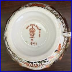 ANTIQUE RARE ROYAL CROWN DERBY CUP & SAUCER #9022 c. 1913. MATCHING SET RARE