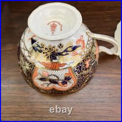 ANTIQUE RARE ROYAL CROWN DERBY CUP & SAUCER #9022 c. 1913. MATCHING SET RARE
