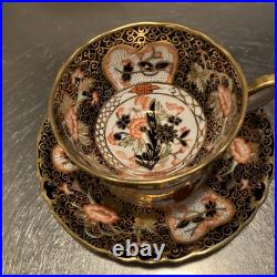 ANTIQUE RARE ROYAL CROWN DERBY CUP & SAUCER #9022 c. 1913. MATCHING SET RARE
