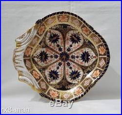 Antique Royal Crown Derby Old Imari 1126 (1128) Scalloped Shell Shaped Dish