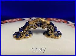 ANTIQUE Royal Crown Derby LARGE soup/veggie bowl W Lid SCALLOPED 1911 Porcelain