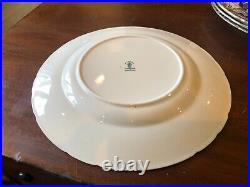Amazing! Vintage Royal Crown Derby Blue Mikado 4 Dinner Plates (10.5 Inches)