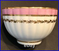 Antique 1790 Derby Porcelain puce color with lot number tea bowl cup saucer rare