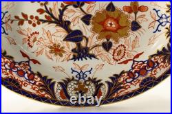 = Antique 1800-1830's Royal Crown Derby Oval Serving Platter Imari King Pattern