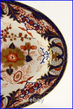 = Antique 1800-1830's Royal Crown Derby Oval Serving Platter Imari King Pattern