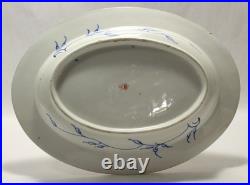 = Antique 1800-1830's Royal Crown Derby Oval Serving Platter Imari King Pattern
