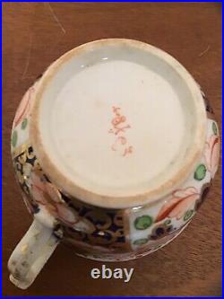 Antique 1806 1825 Derby Imari Tea Cup & Bowl Saucer Excellent Condition