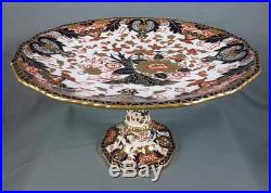 Antique 1882 ROYAL CROWN DERBY Kings 10 TAZZA Pedestal Dish IMARI COLORS