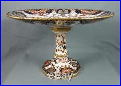 Antique 1882 ROYAL CROWN DERBY Kings 10 TAZZA Pedestal Dish IMARI COLORS