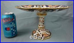 Antique 1882 ROYAL CROWN DERBY Kings 10 TAZZA Pedestal Dish IMARI COLORS