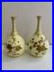 Antique-1885-Royal-Crown-Derby-Porcelain-Pair-of-Yellow-Vases-with-Gold-Floral-Dec-01-xm
