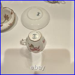 Antique 1893 Royal Crown Derby Tea Set Teapot Sugar Creamer Pattern 3691 Rose 7p