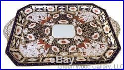 Antique 19 Royal Crown Derby Traditional Imari Tray