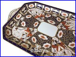 Antique 19 Royal Crown Derby Traditional Imari Tray