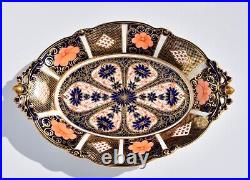 Antique 1917 Royal Crown Derby OLD IMARI Serving Bowl 1128 Acorn Detailing