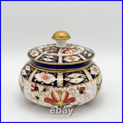 Antique 1920s Royal Crown Derby for Tiffany & Co Imari Lidded Jar Pattern 2451