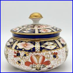 Antique 1920s Royal Crown Derby for Tiffany & Co Imari Lidded Jar Pattern 2451