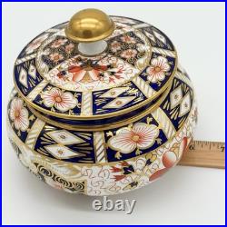 Antique 1920s Royal Crown Derby for Tiffany & Co Imari Lidded Jar Pattern 2451