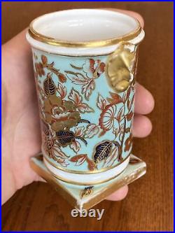 Antique 19th C Circa 1877-1891 Royal Crown Derby Miniature Spill Vase 3-5/8