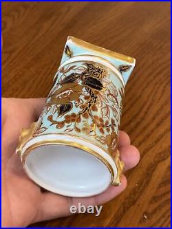 Antique 19th C Circa 1877-1891 Royal Crown Derby Miniature Spill Vase 3-5/8