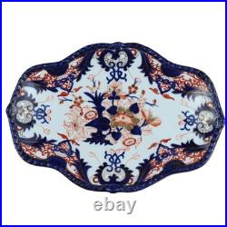 Antique Bloor Period Royal Crown Derby King's Platter Gadroon Edge 12 x 8.5