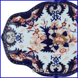 Antique Bloor Period Royal Crown Derby King's Platter Gadroon Edge 12 x 8.5
