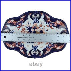 Antique Bloor Period Royal Crown Derby King's Platter Gadroon Edge 12 x 8.5
