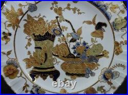 Antique Crown Derby Cabinet Plate, Hand Painted Japonesque Design, Dresser