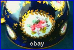 Antique Crown Derby Demitasse Cup & Saucer made for Tiffany, c1905