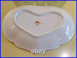 Antique Crown Derby Heart-shaped Dessert Dish Fine Porcelain 1820's