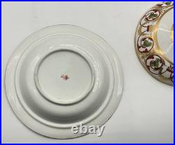 Antique (Early 1800s) ROYAL CROWN DERBY England Red & Gold Covered Serving Dish