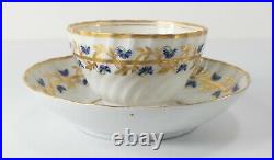 Antique English Royal Crown Derby Nottingham Road Teacup and Saucer Ca 1779