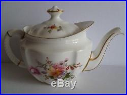 Antique Hand Painted Royal Crown DERBY POSIES Teapot Tea Pot MINT