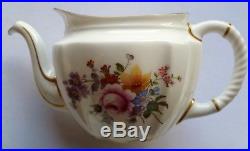 Antique Hand Painted Royal Crown DERBY POSIES Teapot Tea Pot MINT