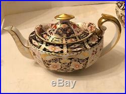 Antique Handpainted Royal Crown Derby Imari 2451 Large Teapot Excellent