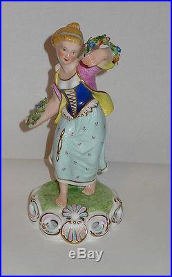 Antique King Street Royal Crown Derby Spring Figurine S&H Puce Mark