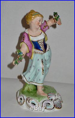 Antique King Street Royal Crown Derby Spring Figurine S&H Puce Mark